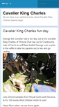 Mobile Screenshot of kingcharlescavalierdog.com